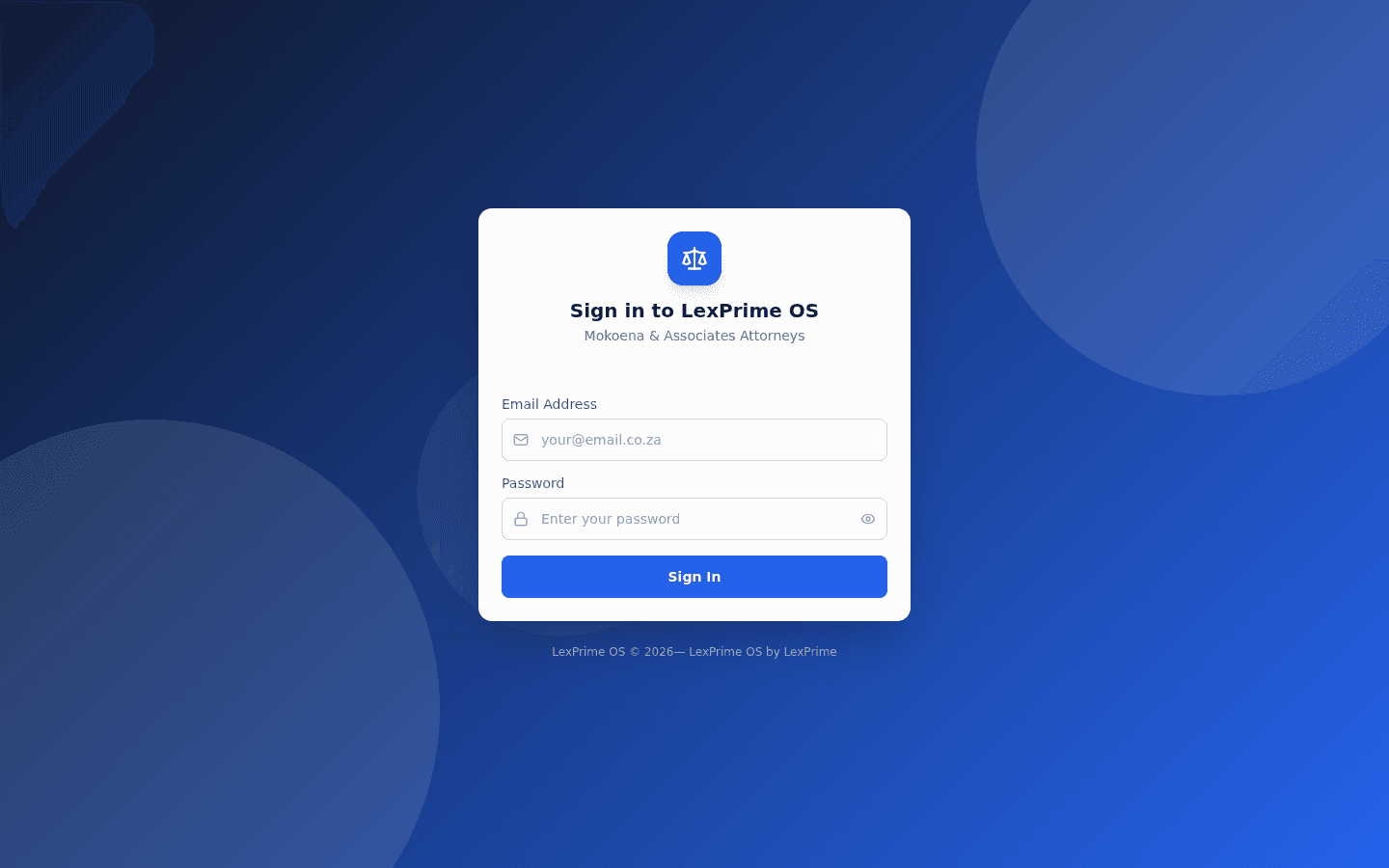 Firm Login