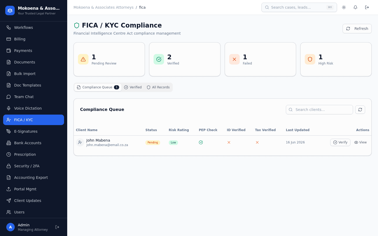 FICA / KYC