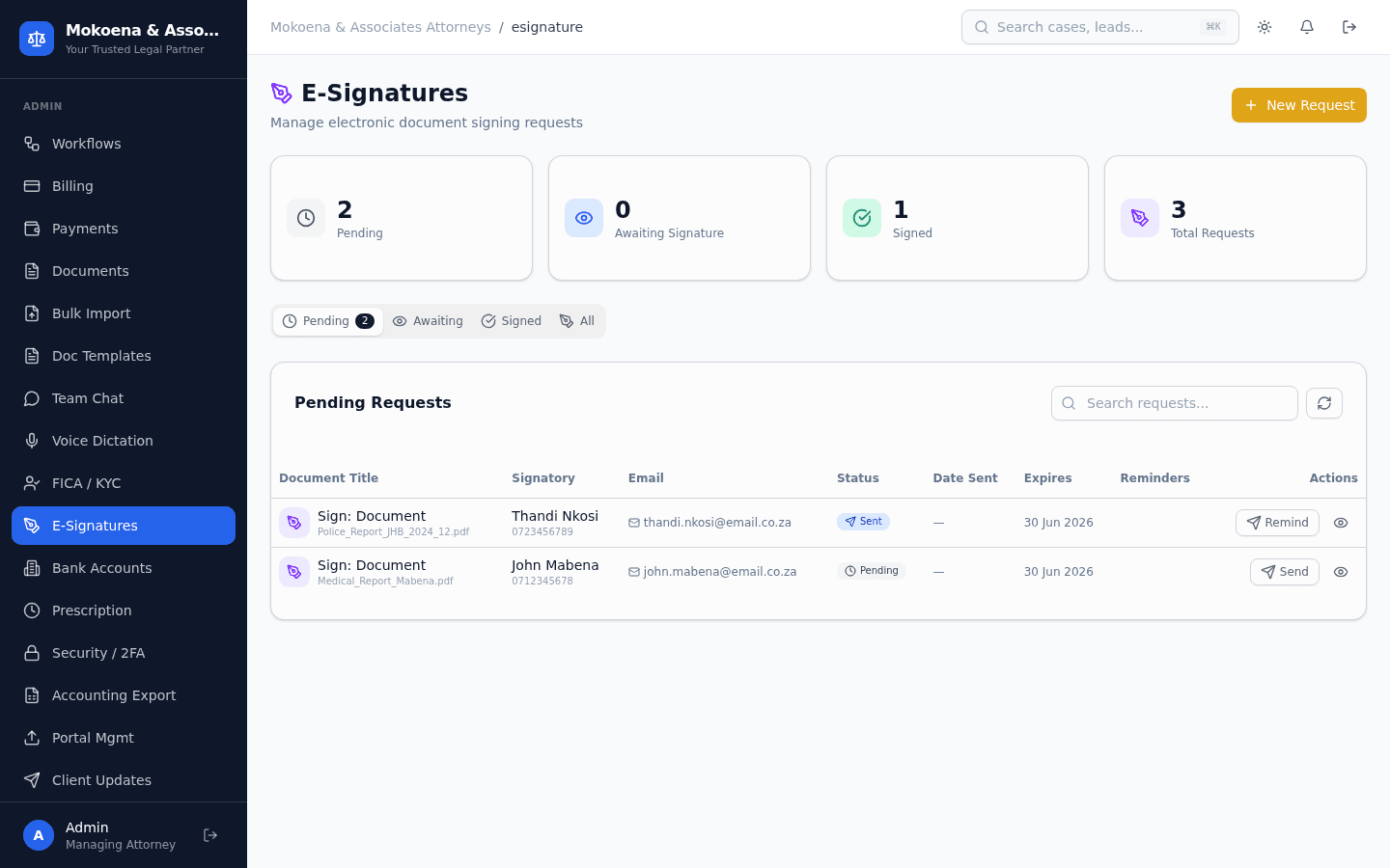 E-Signatures
