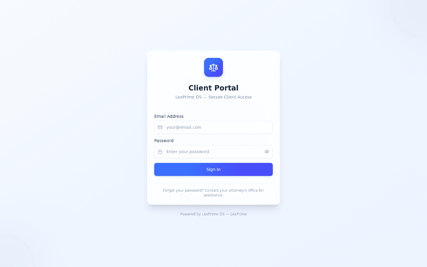 Client Portal Login